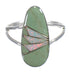 Sterling Silver Turquoise Opal Inlay Jewelry Ring Size 5 RX83153